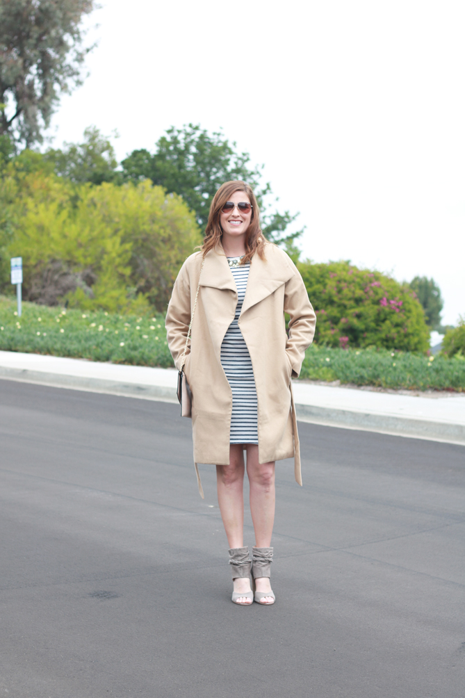 Camel Jacket And A Dress