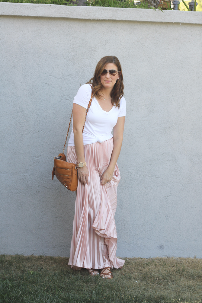 Pleated Skirt And Gladiators