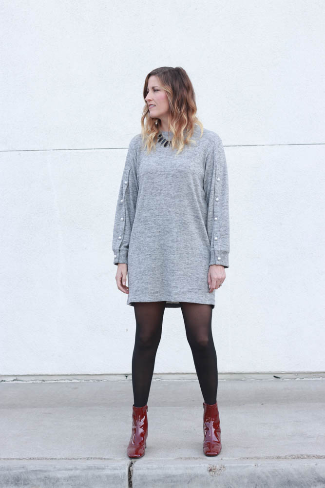 Grey Sweater Dress