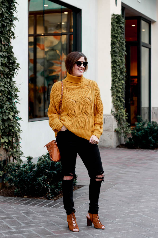 Mustard Chunky Knit Sweater