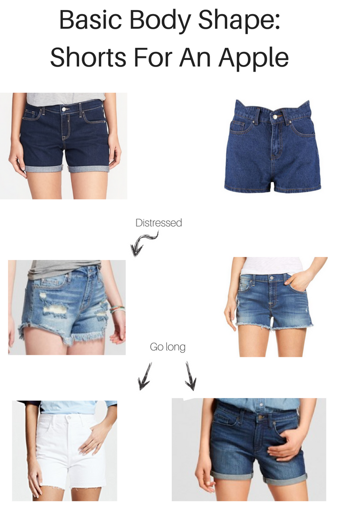 Basic Body Shapes: The Best Shorts For An Apple Shaped Girl