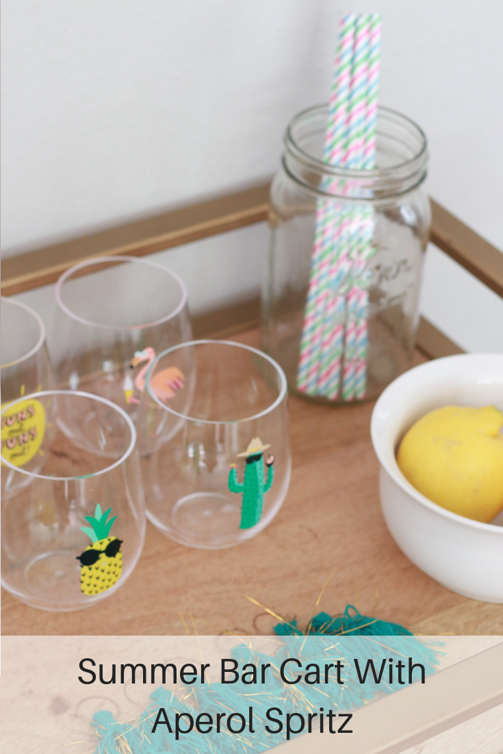 Summer Bar Cart And Aperol Spritz