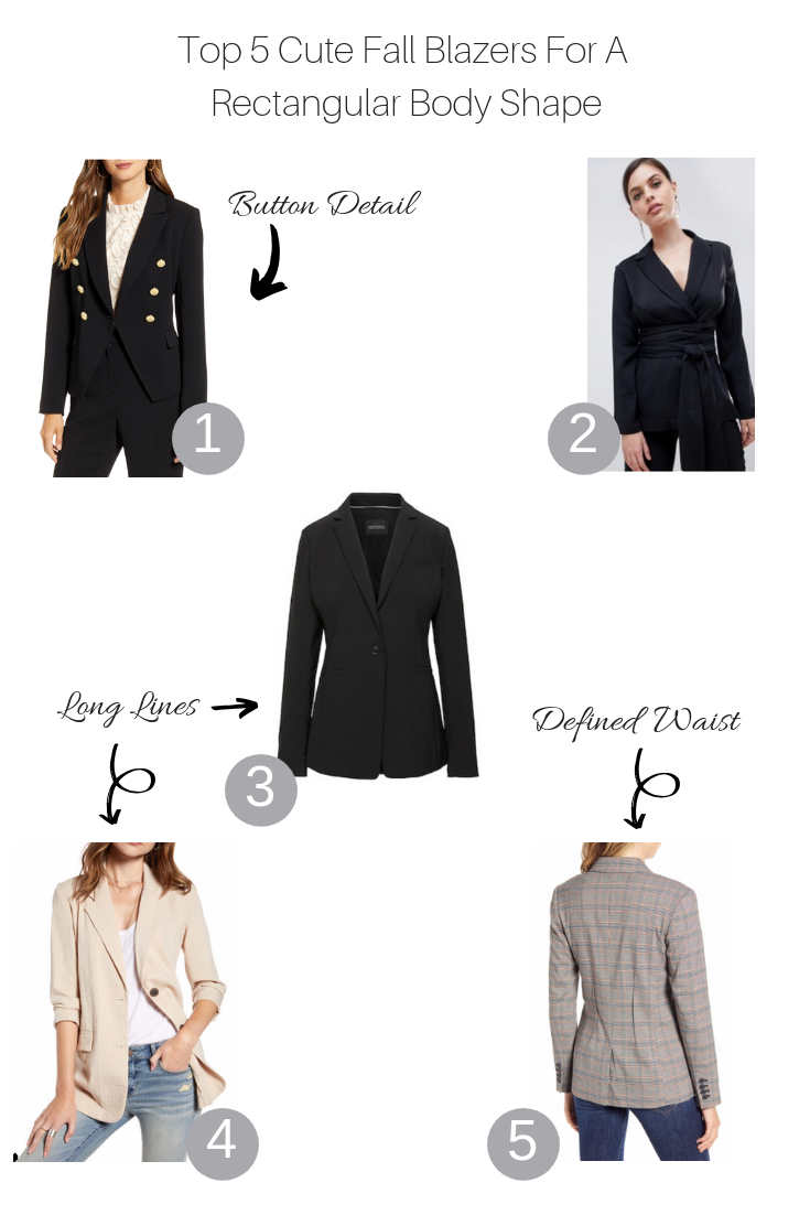 Top 5 Cute Fall Blazers for a Rectangular Body Shape