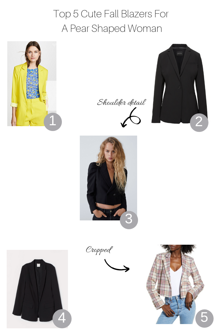 Top 5 Cute Fall Blazers for the Pear Shaped Woman
