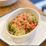 My Favorite Vegan Spots in NYC featured by popular US Travel Blogger, The Fashionista Momma; Salad and Brussel Sprouts from Eat By Chloe.