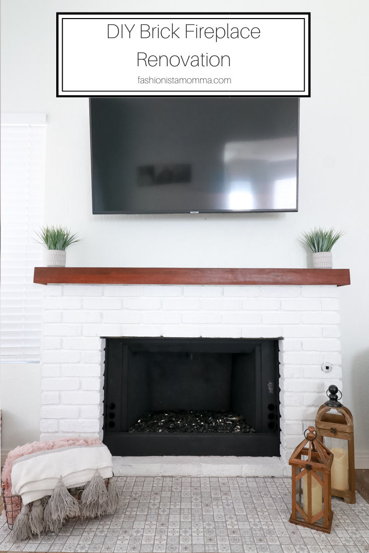 DIY Brick Fireplace Renovation