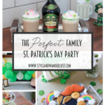 The Perfect Family St. Patrick's Day party featured by Style & Wanderlust, popular US Party Blogger; custom sugar cookies and candy platter.